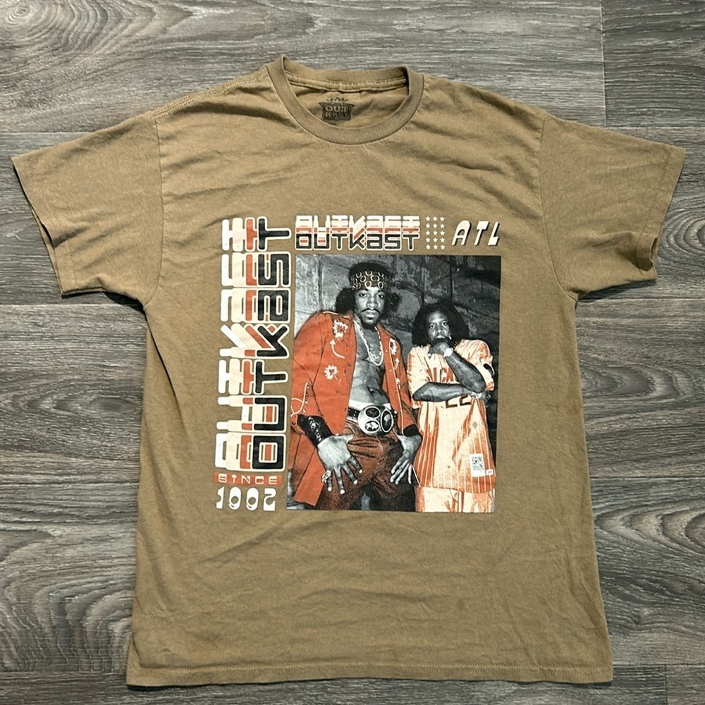 OutKast Atlanta Shirt Medium Rappers Andre 3000 Big Boi Hip Hop Tshirt Y2K 00s
